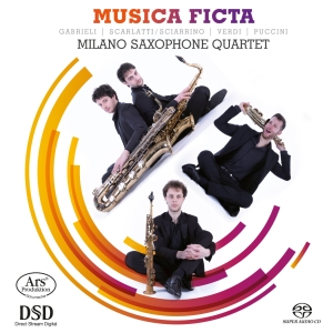 Gabrieli/Sciarrino/Verdi/Puccini - Musica Ficta - Works For Saxophone i gruppen Musikk / SACD / Klassisk hos Bengans Skivbutik AB (5559837)