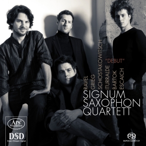 Grieg/Schostakowitsch/Ravel/Bartok/ - Debut Signum Saxophone Quartet i gruppen Musikk / SACD / Klassisk hos Bengans Skivbutik AB (5560733)