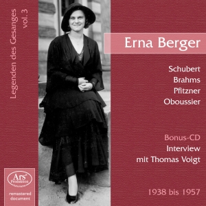 Schubert/Brahms/Schumann/Pfitzner/W - Vocal Recital Erna Berger i gruppen VI TIPSER / Julegavetips CD hos Bengans Skivbutik AB (5560882)