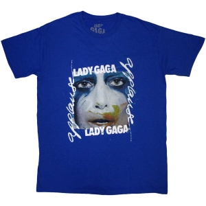 Lady Gaga - Artpop Facepaint Uni Blue T-Shirt i gruppen MERCHANDISE / T-shirt / Pop-Rock hos Bengans Skivbutik AB (5562485r)