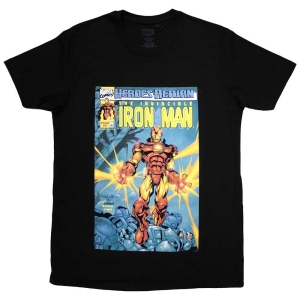 Marvel - Invincible Iron Man Cover Bl T-Shirt i gruppen MERCHANDISE / T-shirt / Film-Musikkkal hos Bengans Skivbutik AB (5562550r)