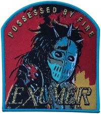 Exhumer - Patch Possessed By Fire Blue Border i gruppen VI TIPSER / Fredagsutgivelser / Fredag den 30:e augusti 2024 hos Bengans Skivbutik AB (5562691)