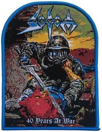 Sodom - Patch 40 Years At War Blue Border ( i gruppen VI TIPSER / Fredagsutgivelser / Fredag den 30:e augusti 2024 hos Bengans Skivbutik AB (5562694)