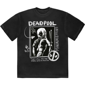 Marvel - Deadpool Merc With A Mouth.. Bl T-Shirt i gruppen MERCHANDISE / T-shirt / Film-Musikkkal hos Bengans Skivbutik AB (5562859r)