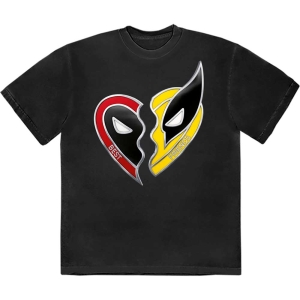 Marvel - Deadpool Best Friends Bl T-Shirt i gruppen MERCHANDISE / T-shirt / Film-Musikkkal hos Bengans Skivbutik AB (5562861r)