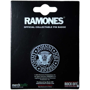 Ramones - Presidential Seal Emblem Pin Badge i gruppen MERCHANDISE / Merch / Punk hos Bengans Skivbutik AB (5562898)