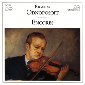 Kreisler/Mozart/Paganini/+ - Ricardo Odnoposoff - Encores i gruppen VI TIPSER / Julegavetips CD hos Bengans Skivbutik AB (5563041)