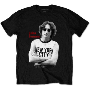 John Lennon - New York City B&W Uni Bl T-Shirt i gruppen MERCHANDISE / T-shirt / Pop-Rock hos Bengans Skivbutik AB (5563406r)