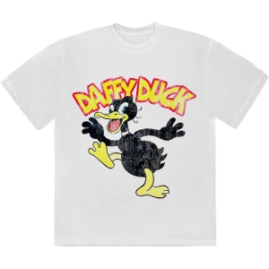 Looney Tunes - Daffy Duck Uni Wht T-Shirt i gruppen MERCHANDISE / T-shirt / Film-Musikkkal hos Bengans Skivbutik AB (5563408r)