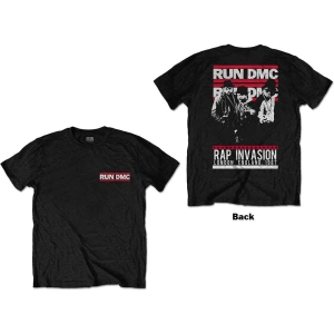 Run Dmc - Rap Invasion Uni Bl T-Shirt i gruppen MERCHANDISE / T-shirt / Hip Hop-Rap,Pop-Rock hos Bengans Skivbutik AB (5563420r)