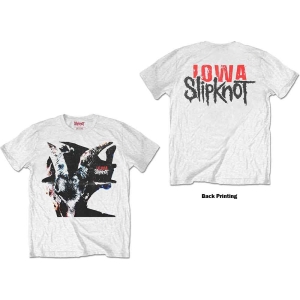 Slipknot - Iowa Goat Shadow Uni Wht T-Shirt i gruppen MERCHANDISE / T-shirt / Metal hos Bengans Skivbutik AB (5563421r)