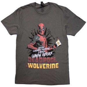 Marvel - Deadpool & Wolverine Change.. Grey T-Shirt i gruppen MERCHANDISE / T-shirt / Film-Musikkkal hos Bengans Skivbutik AB (5563433r)