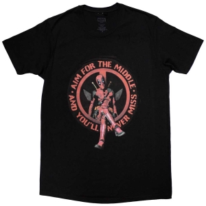 Marvel - Deadpool Aim Middle Uni Bl T-Shirt i gruppen MERCHANDISE / T-shirt / Film-Musikkkal hos Bengans Skivbutik AB (5563597r)