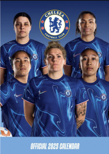 Chelsea Fc Womens - 2025 A3 Calendar i gruppen MERCHANDISE / Merch / Nyheter / Sport hos Bengans Skivbutik AB (5563795)