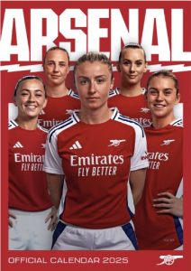 Arsenal Fc Womens  - 2025 A3 Calendar i gruppen Merchandise hos Bengans Skivbutik AB (5563798)