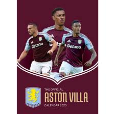 Aston Villa Fc  - 2025 A3 Calendar i gruppen VI TIPSER / Fredagsutgivelser / Fredag 1 november 2024 hos Bengans Skivbutik AB (5563799)