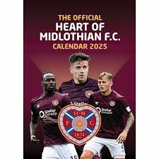 Hearts Fc  - 2025 A3 Calendar i gruppen MERCHANDISE / Merch / Nyheter / Sport hos Bengans Skivbutik AB (5563809)