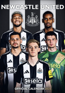 Newcastle United Fc - 2025 A3 Calendar i gruppen MERCH / Kalendere 2025 / Calendars League hos Bengans Skivbutik AB (5563812)