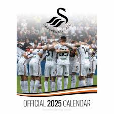 Swansea City Fc  - 2025 A3 Calendar i gruppen MERCH / Kalendere 2025 / Calendars League hos Bengans Skivbutik AB (5563818)