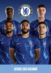 Chelsea Fc  - 2025 A3 Calendar i gruppen MERCH / Kalendere 2025 / Calendars League hos Bengans Skivbutik AB (5563822)