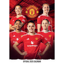 Manchester United Fc - 2025 Womens A3 Calendar i gruppen VI TIPSER / Fredagsutgivelser / Fredag den 18:e oktober 2024 hos Bengans Skivbutik AB (5563830)