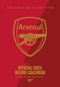 Arsenal Fc  - 2025 A3 Deluxe Calendar i gruppen MERCH / Kalendere 2025 / Calendars League hos Bengans Skivbutik AB (5563832)