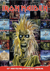 Iron Maiden - 2025 A3 Calendar i gruppen MERCH hos Bengans Skivbutik AB (5563838)