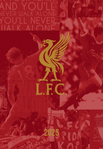 Liverpool Fc  - 2025 A5 Diary i gruppen MERCH / Kalendere 2025 / Calendars League hos Bengans Skivbutik AB (5563843)