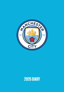 Manchester City Fc - 2025 A5 Diary i gruppen MERCH / Kalendere 2025 / Calendars League hos Bengans Skivbutik AB (5563844)