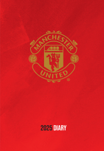 Manchester United Fc - 2025 A5 Diary i gruppen MERCH / Kalendere 2025 / Calendars League hos Bengans Skivbutik AB (5563845)