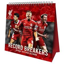 Liverpool Fc  - 2025 Desk Easel Calendar i gruppen MERCH / Kalendere 2025 / Calendars League hos Bengans Skivbutik AB (5563846)