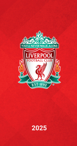 Liverpool Fc - 2025 Slim Diary i gruppen MERCH / Kalendere 2025 / Calendars League hos Bengans Skivbutik AB (5563847)