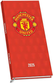 Manchester United Fc - 2025 Slim Diary i gruppen MERCH / Kalendere 2025 / Calendars League hos Bengans Skivbutik AB (5563849)