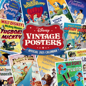 Disney Vintage Posters - 2025 Square Calendar i gruppen MERCHANDISE / Merch / Film-Musikkkal hos Bengans Skivbutik AB (5563850)