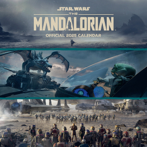 Star Wars The Mandalorian Grogu  - 2025 Square Calendar i gruppen MERCHANDISE / Merch / TV-serie hos Bengans Skivbutik AB (5563854)