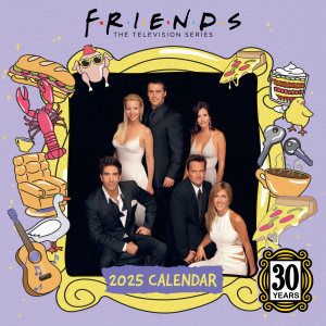 Friends - 2025 Square Calendar i gruppen MERCHANDISE / Merch / TV-serie hos Bengans Skivbutik AB (5563859)