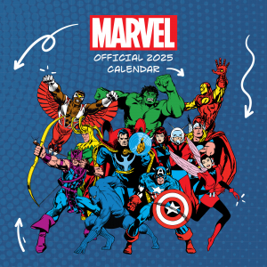 Marvel Comics  - 2025 Square Calendar i gruppen MERCHANDISE / Merch / Film-Musikkkal hos Bengans Skivbutik AB (5563860)