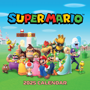 Super Mario  - 2025 Square Calendar i gruppen MERCHANDISE / Merch / Spel hos Bengans Skivbutik AB (5563862)