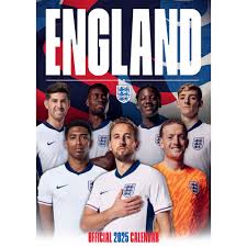 England Men's Football - 2025 A3 Calendar i gruppen MERCH / Kalendere 2025 / Calendars League hos Bengans Skivbutik AB (5563884)