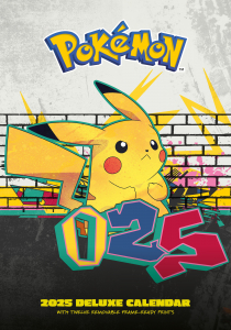 Pokemon - 2025 A3 Deluxe Calendar i gruppen MERCHANDISE / Merch / Spel hos Bengans Skivbutik AB (5563905)