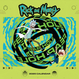 Rick And Morty  - 2025 Square Calendar i gruppen MERCHANDISE / Merch / Film-Musikkkal hos Bengans Skivbutik AB (5563915)