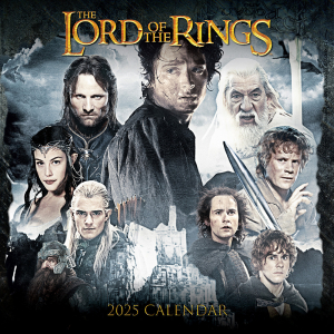 Lord Of The Rings - 2025 Square Calendar i gruppen MERCHANDISE / Merch / Film-Musikkkal hos Bengans Skivbutik AB (5563919)