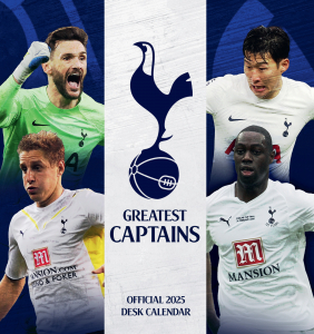 Tottenham Hotspur Fc - 2025 Desk Easel Calendar i gruppen MERCH / Kalendere 2025 / Calendars League hos Bengans Skivbutik AB (5563922)