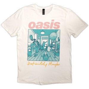 Oasis - Definitely M.. Illustr Col Wht T-Shirt i gruppen MERCHANDISE / T-shirt / Pop-Rock hos Bengans Skivbutik AB (5564213r)