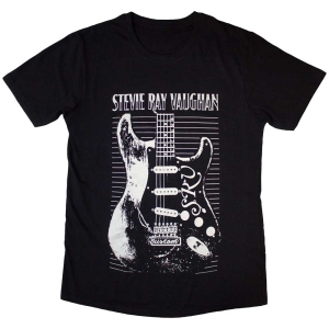 Stevie Ray Vaughan - Guitar Uni Bl T-Shirt i gruppen MERCHANDISE / T-shirt / Blues hos Bengans Skivbutik AB (5564230r)