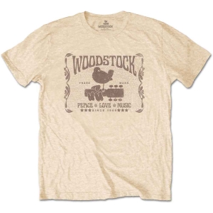 Woodstock - Woodstock Since 1969 Uni Gold T-Shirt i gruppen MERCHANDISE / T-shirt / Pop-Rock hos Bengans Skivbutik AB (5564339r)