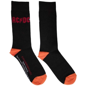 Ac/Dc - Red Logo Uni Bl Socks (Eu 39-45) i gruppen MERCH / Minsishops-merch / Ac/Dc hos Bengans Skivbutik AB (5564487)