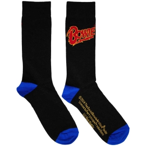 David Bowie - Logo Blue Contrast Bl Socks (Eu 39-45) i gruppen MERCHANDISE / Merch / Pop-Rock hos Bengans Skivbutik AB (5564492)