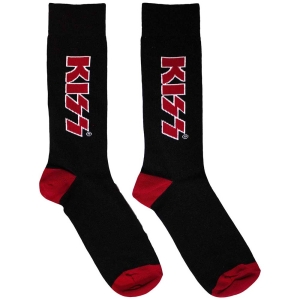 Kiss - Red Logo Uni Bl Socks (Eu 39-45) i gruppen MERCHANDISE / Merch / Metal hos Bengans Skivbutik AB (5564501)