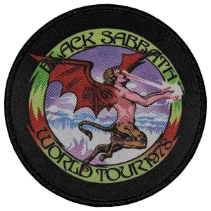 Black Sabbath - World Tour 1978 Printed Patch i gruppen MERCHANDISE / Merch / Metal hos Bengans Skivbutik AB (5565563)